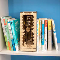Vente flash Jouet éducatif DIY & Cadeau d'anniversaire Kit de puzzle en bois pour appui-livres