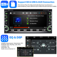 Autoradio GPS pour tableau de bord RAV4 avec lecteur CD, Apple CarPlay sans fil, Android Auto, Mirror Link, écran tactile HD
