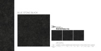 Carrelage en porcelaine pour sol extérieur antidérapant R11, 20 mm d'épaisseur, pierre bleue, carreaux noirs, 600x900 mm, qualité européenne, prix bas