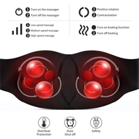 Masseur électrique professionnel de style Shiatsu pour le cou et les épaules avec fonction chauffante Design ergonomique pour le soulagement du stress de la douleur chronique