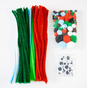 Set di Pompon e Occhietti Mobili Multicolore per Attività Creative Familiari - Kit per il Legame Genitore-Figlio - Product Image 4