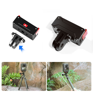 Base Magnética de Liberación Rápida de Aleación de Aluminio Recargable para <span class=keywords><strong>DJI</strong></span> <span class=keywords><strong>OSMO</strong></span> 360 con Carga Tipo-C, Soporte de <span class=keywords><strong>1</strong></span>/4\" para Trípodes y Palos de Selfie - Product Image 5