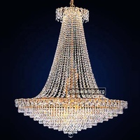 Lustre en perles de cristal pour le hall de l'hôtel
