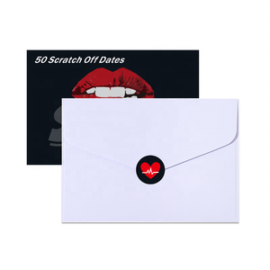 Cartes à gratter coquines personnalisées avec <span class=keywords><strong>enveloppes</strong></span> pour jeux de couple, affiches à gratter pour la chambre, liste de rendez-vous à gratter - Product Image 2