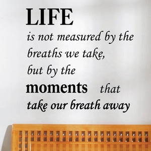 Adesivo da parete in PVC autoadesivo adesivo <span class=keywords><strong>con</strong></span> testo rimovibile stampato UV lettere inglesi <span class=keywords><strong>per</strong></span> la decorazione domestica - Product Image 3