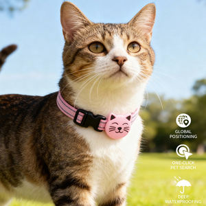 Localizador Inteligente Impermeable y Reflectante Antipérdida, Rastreador <span class=keywords><strong>GPS</strong></span> para Mascotas, <span class=keywords><strong>Collar</strong></span> para Gatos, Compatible con Apple IOS - Product Image 3