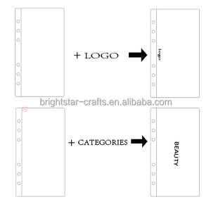 Новинка, оптовая продажа, прочный толстый мягкий многоразовый ПВХ-Папка с 6 отверстиями, прозрачный чехол с двойным карманом для наличных денег - Product Image 5
