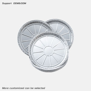 علبة ألومنيوم سعة 600 مل مقاس 215*25 مم للاستخدام مرة واحدة مع غطاء قبة من الورق المقوى، صينية للوجبات السريعة وعلبة للطعام الجاهز - Product Image 1