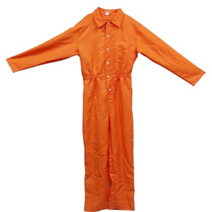 PAFU-Traje <span class=keywords><strong>de</strong></span> Prisionero <span class=keywords><strong>DE</strong></span> LA Cárcel para Hombre, Traje <span class=keywords><strong>de</strong></span> Prisionero <span class=keywords><strong>de</strong></span> Halloween, Uniforme <span class=keywords><strong>Naranja</strong></span> <span class=keywords><strong>de</strong></span> Manga Larga - Product Image 2