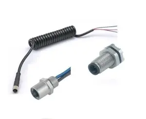 Haaks M5 Mannelijke 3Pole Ronde Connector Pre-Moulding Kabel Voor Veld Bussen Signalen