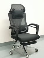 Chaise de bureau ergonomique en maille pour ordinateur, chaise de direction moderne pour bureau à domicile, pivotante, réglable, avec accoudoirs 3D et fonction rafraîchissante, modèle 3