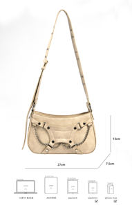 กระเป๋าถือผู้หญิงกระเป๋าสะพายหนังสังเคราะห์นุ่มCrossbodyความจุขนาดใหญ่แฟชั่นหญิงกระเป๋าใต้วงแขน - Product Image 6