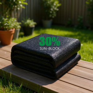 Malla de sombreo negra premium de 6 pies x 12 pies, tejida en tela HDPE con protección UV, para el crecimiento de plantas, uso en jardín exterior. - Product Image 2