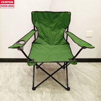 Chaise pliante portable en gros pour le camping, les pique-niques, la pêche, la plage, avec poignée en tissu pour le dessin décontracté, mobilier d'extérieur