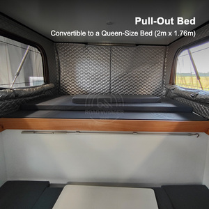 Camper <span class=keywords><strong>pliable</strong></span> pour camionnette, camper coulissant pour camionnette, coque moderne peu encombrante, légère, alimentée à l'énergie solaire, compatible tout-terrain - Product Image 6