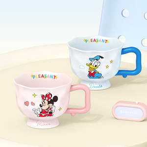 Mug en céramique Mickey Mouse avec poignée, design cartoon, pour café, thé, petit-déjeuner, cadeau pour couple, printemps 2025 - Product Image 4