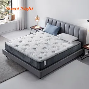 Sweetnight Hotel Queen King Size Natural Latex Memory Foam Twin Bed Roll Up Pocket Spring Mattress In A Box