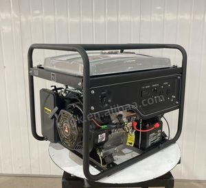 Groupe électrogène à cadre ouvert à double carburant <span class=keywords><strong>essence</strong></span>/gaz naturel refroidi par air de 6 kW 7,5 kVA 420 cc avec démarrage par lanceur - Product Image 6