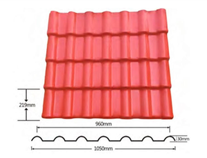 Tuiles en résine résistantes aux UV, très vendues en Espagne, tuiles de toit synthétiques en plastique ASA-UPVC pour bâtiments résidentiels - Product Image 4