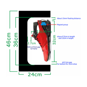 2023 zapato deportivo popular con estante de exhibición de zapatos flotantes magnéticos para función de montaje en pared como anuncio comercial - Product Image 6
