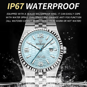 BINBOND 브랜드 정품 고급 남성 비즈니스 시계 2025 신모델 40mm 럭셔리 시계 대형 디스크 손목시계 - Product Image 2