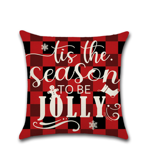 ปลอกหมอนตกแต่งคริสต์มาสลายต้นสนคริสต์มาสปลอกหมอนอิงสำหรับตกแต่งบ้านดีไซน์ตามสั่ง - Product Image 5