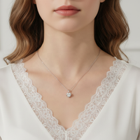 Cadeau de Noël pour petite amie, femme, bijoux fins de mariage, argent sterling 925, bague en zircon en forme de cœur, nœud papillon, boucles d'oreilles, ensemble de bijoux