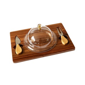 Bamboo Cheese <b>Board</b> Set With Lid And <b>Tools</b> For Serving And Storage - Product Image 5