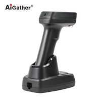 Escáner de Código de Barras Inalámbrico de 1 Millón de Lecturas a Bajo Precio, Lector de Códigos QR de 120 mm, Escáner Bluetooth Manos Libres con Base