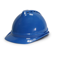 Diseño perforado CE Construcción Casco verde Los cascos de seguridad se pueden instalar con orejeras