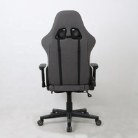 Chaise de bureau ergonomique moderne en tissu avec soutien lombaire et hauteur réglable pour utilisation sur ordinateur