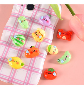 Accessoires en résine pour jeux de nourriture de dessin animé, matériaux faits à la main pour bricolage : coque de téléphone, aimant de réfrigérateur, élastique à cheveux, accessoires pour cheveux - Product Image 5