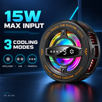Refroidisseur de téléphone magnétique à semi-conducteurs K26 15W N52 avec affichage de la température, ventilateur de refroidissement RGB pour jeux
