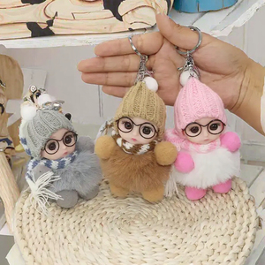 Cute <b>Sloth</b> Fun Light Keychain Plush Doll Cartoon Die-Cut Eco-Friendly Bag Hanging Embroidered Cotton Girl <b>Gift</b> for Wholesale - Product Image 2