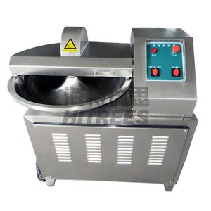 Máquina picadora de salchichas de acero inoxidable Industrial cortador de cuenco de carne para albóndigas de salchichas