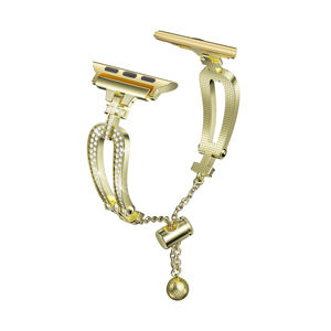 Pulsera de repuesto de aleación de lujo para <span class=keywords><strong>Apple</strong></span> <span class=keywords><strong>Watch</strong></span> 7 <span class=keywords><strong>6</strong></span> 5 4 3 <span class=keywords><strong>SE</strong></span> Smart <span class=keywords><strong>Watch</strong></span> Bands en tamaños de 45mm <span class=keywords><strong>y</strong></span> 49mm - Product Image 5