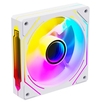 XINMAI - Paquete de 4 Ventiladores de Refrigeración para PC de 120 mm, Espejo Infinito Blanco, ARGB PWM, 5 V, 3 Pines, RGB Direccionable, OEM, ODM, de Fábrica