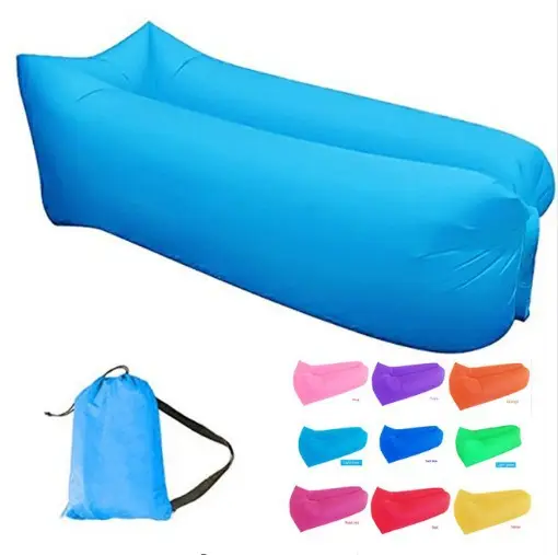 Sofá de aire de alta calidad para niños perezosos, tumbona inflable reclinable, colchón de aire para acampada, saco de dormir para la playa