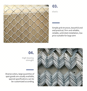 2 m * 25 m Galvanized Iron Wire diamond Grid Chain Link <b>Fence</b> for Slope protection and Aquaculture - Product Image 6