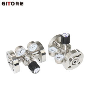 วาล์วลดแรงดันแบบสองขั้นตอน ทำจากเหล็กกล้าไร้สนิม 316L ชนิด High-Flow พร้อมหน้าแปลน - Product Image 3