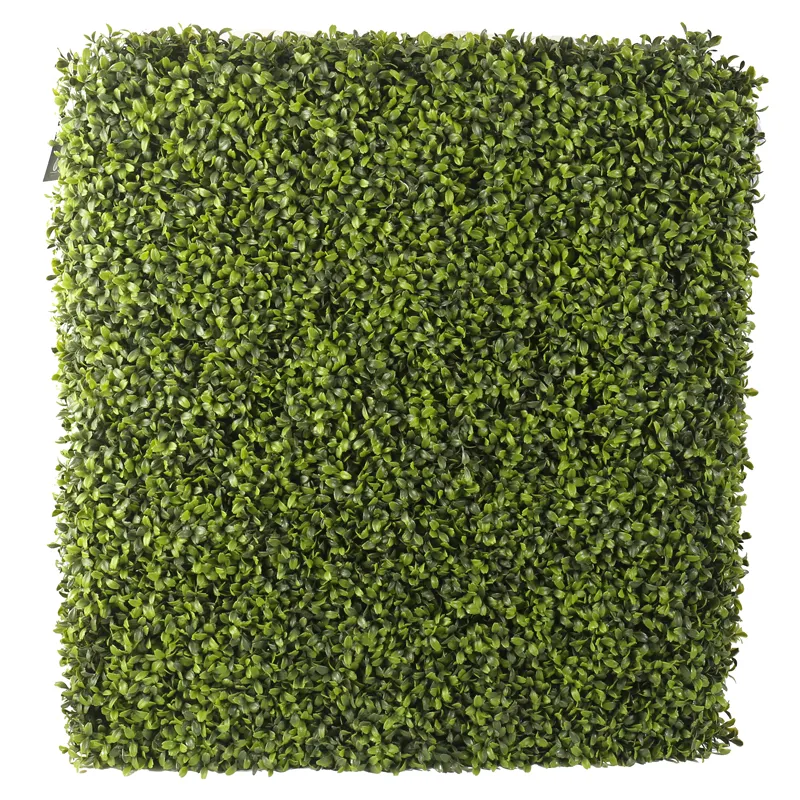 Borda de parede de grama de plástico uv, cerca de parede de grama de plástico uv para decoração de jardim