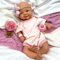 Gerçekçi Açık Ağızlı Yeniden Doğmuş Bebek 43 cm Anatomik Olarak Doğru Vivienne Yumuşak Silikon Gövdeli Gerçek Bebek Gibi Ağırlıklı Koleksiyonluk Hediyeler