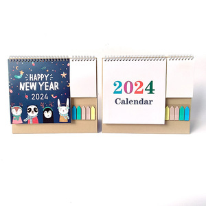 डिजाइन मुद्रण 2024 दीवार कैलेंडर 12 मासिक कैलेंडर स्कूल डेस्क नोट स्टिकर के साथ नोट स्टिकर - Product Image 6