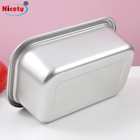 Boîte à lunch double couche en acier inoxydable 18/8 de haute qualité Nicety pour étudiants, avec joint en silicone