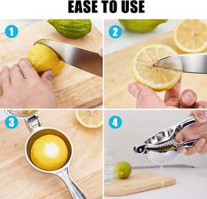 Exprimidor Manual de Cítricos, Exprimidor de Limones y Limas, Prensa Manual para Jugos, Extractor de Cítricos - Product Image 4