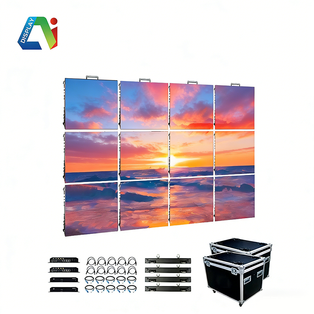 P2.604 pixel HD 4K 3*2m Digital Signage Led Billboards 500*500mm Cabinet Rental Advertising Light Boxes Led Film Display Screen