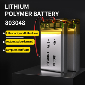 Bán buôn 803048 <span class=keywords><strong>polymer</strong></span> có thể sạc lại pin 3.7V Li-<span class=keywords><strong>polymer</strong></span> pin 1200mAh 803048 <span class=keywords><strong>Lithium</strong></span> LiPo pin - Product Image 2