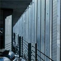 Panneaux de revêtement mural en métal perforé Alucobond en aluminium, maille métallique perforée, 0,1 mm, certifiés ISO9001, trous ronds/carrés, décoratifs et protecteurs