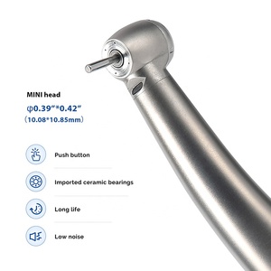 Pieza de mano dental de alta velocidad de titanio con cabeza mini/estándar e iluminación de fibra óptica - Product Image 5