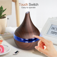 OEM Top Vente 300ml Grain de Bois Mini Diffuseur USB Home Spa Humidificateur d'Air en Bois